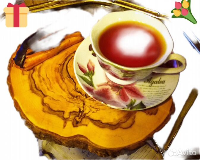 Прекрасный подарок.Спилы слэбы карагача