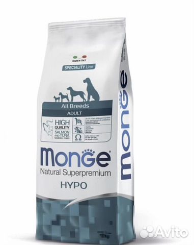 Оригинал Monge Hypo корм для собак 15 кг