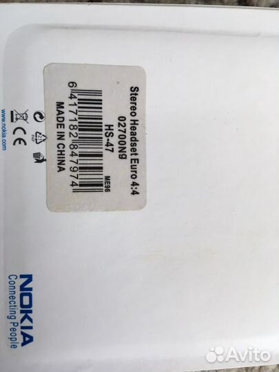 Nokia наушники (гарнитура)