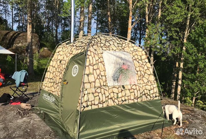 Походная баня «Кайфандра» рб-200/К5 с печью Жига 3