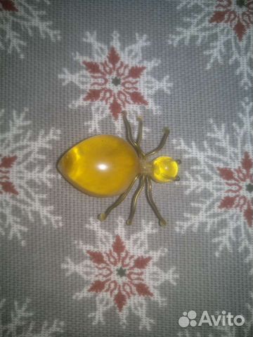 Брошь СССР жук бакелит