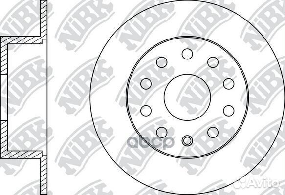 Диск тормозной NiBK RN33004 NiBK