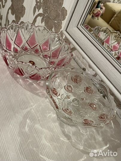 Конфетница/ваза/салатник/хрустальный