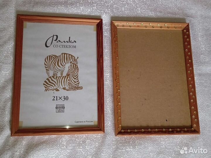 Рамки для фото, дерево+стекло