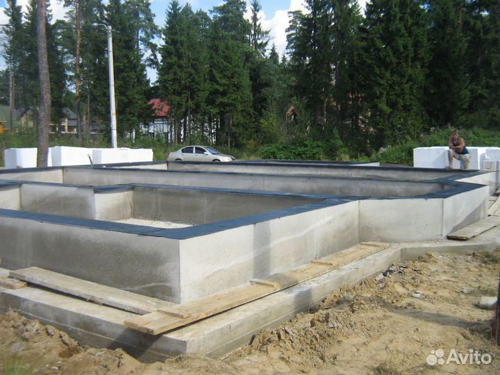 Бетонные работы фундамент