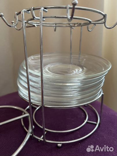 Держатель для стаканов хром