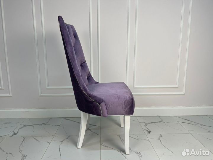 Стул в каретной стяжке Флоренция, сиреневый