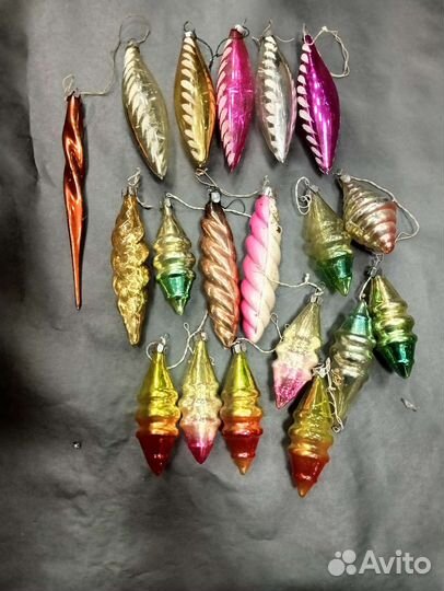 Елочные игрушки лот 120шт + бусы + звезда