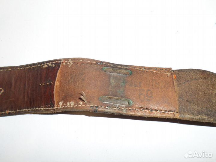 Военный кожаный ремень