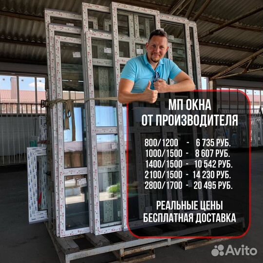 Окна пвх под заказ 1000*1500 мм от производителя