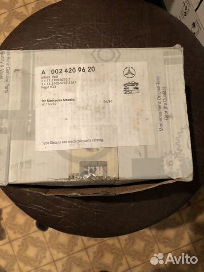 Колодки передние мерседес 210