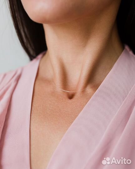 Леска на шею размер 42 серебро 925 проба