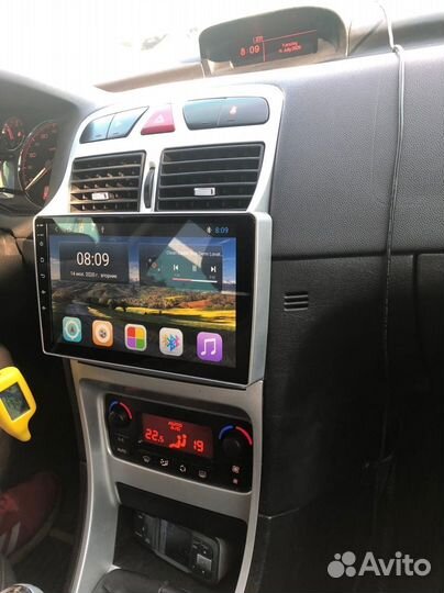 Магнитола на Peugeot 307 с камерой на Android