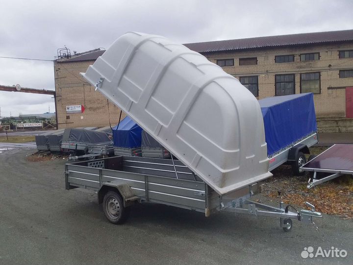 Прицеп лав 3.5*1.5 метра R-14 с крышкой jaxal