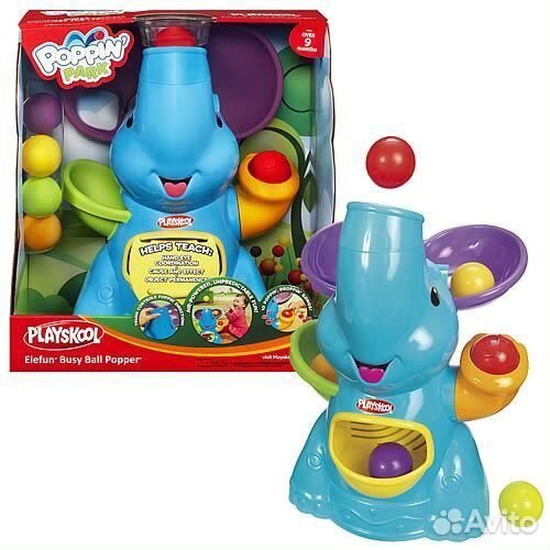 Слоник-фонтан с весёлыми шариками