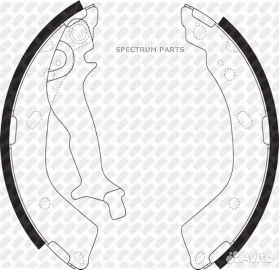 Nibk FN0610 Колодки барабанные NiBK FN0610