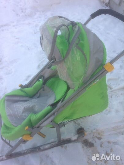 Детские санки коляска