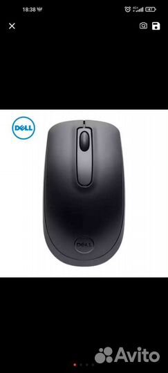 Беспроводная оптическая мышь dell WM118