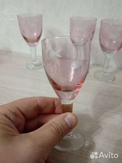 Рюмки СССР цветное стекло