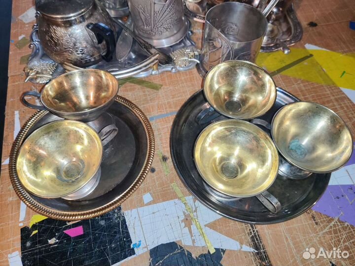 Мельхиор, серебро, посуда