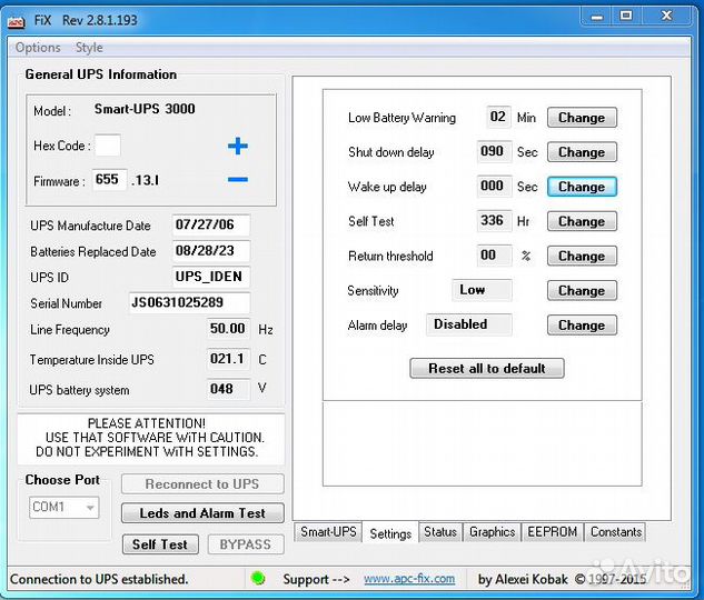 APC Smart-UPS SUA3000i без акб с разъемом доп. акб
