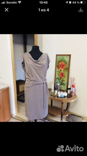 Fabyano плать вискоза 90, лайкра 10 L. Замеры: шир