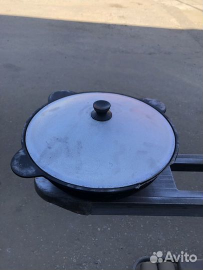 Казан чугунный с крышкой от 4,5 до 22 л (дефект)