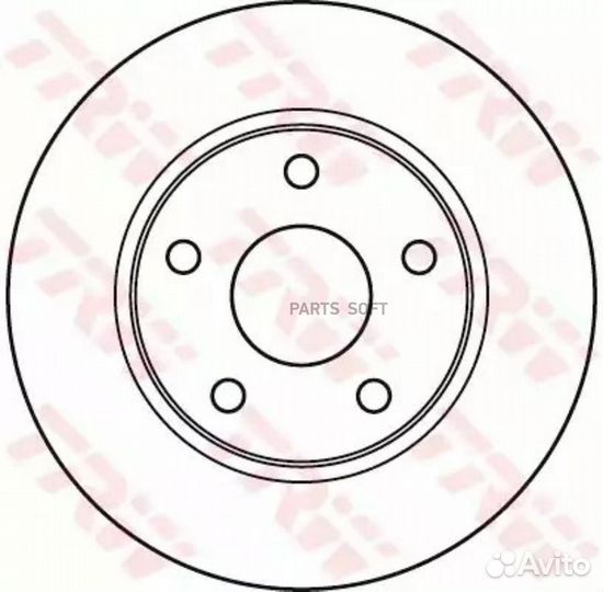 TRW DF6037 Тормозной диск
