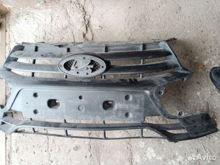 Бампер передний Лада гранта fl с решеткой