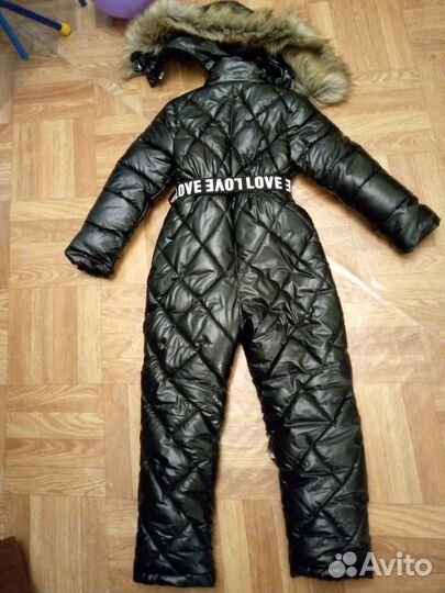 Зимний комбинезон для девочки 128 134