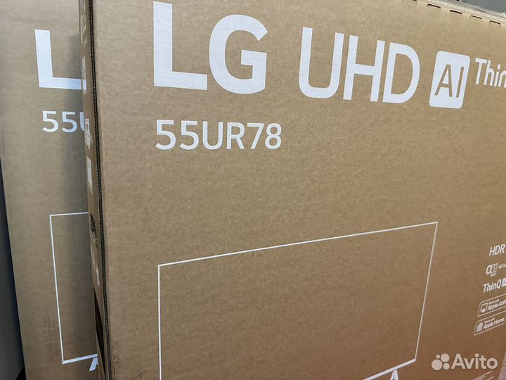 Новый, Телевизор LG 55UR78001LJ.arub SMART, 55