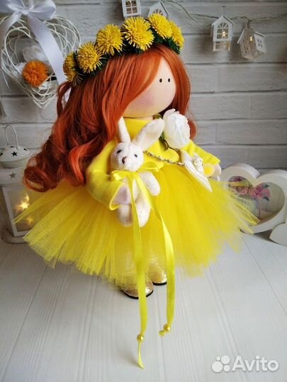 Текстильная интерьерная кукла