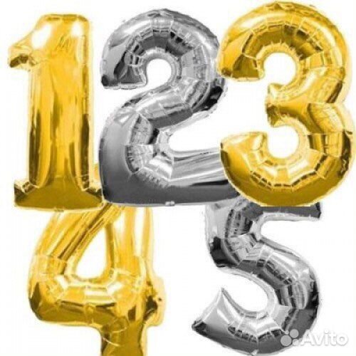 Фольгированные шары цифры