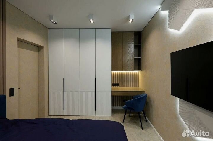 Встроенный распашной шкаф