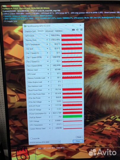 GeForce RTX2060 asus EVO 6Gb OC