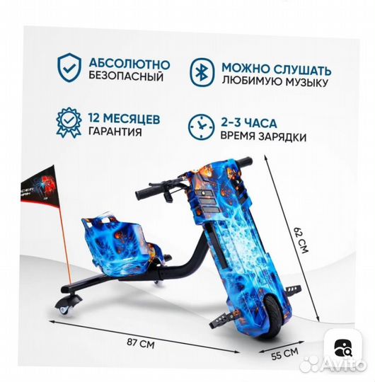 Электросамокат/дрифт карт