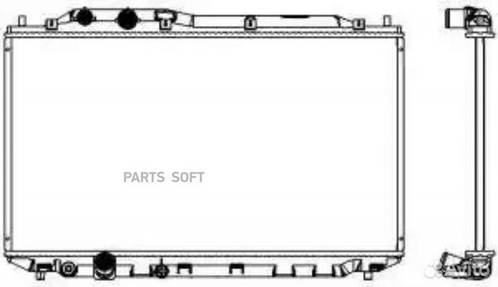 Радиатор охлаждения Хонда Цивик 2005