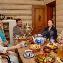 Русская баня на дровах с чаном и купелью. Отдых, Биокомбината