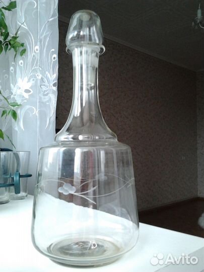 Графин, стопочки хрусталь, СССР ретро винтаж