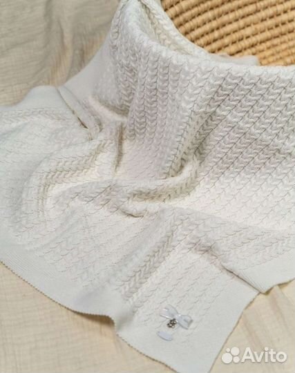 Плед детский вязаный