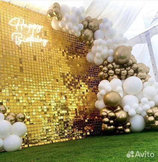 Аренда фотозоны из пайеток