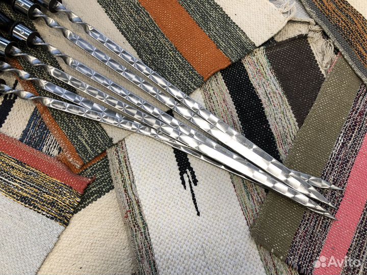 Шампур с дер. ручкой рк 35х12х3 мм