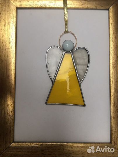 Украшения «Ангелы» из цветного стекла