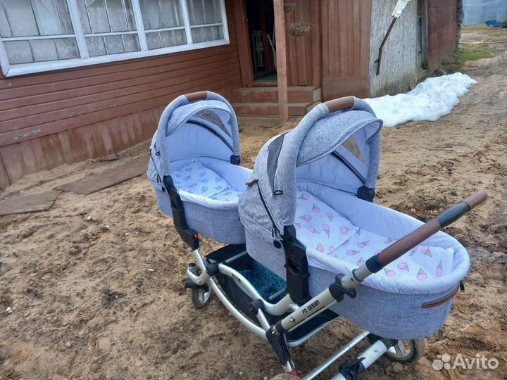 Коляска для двойни 2 в 1