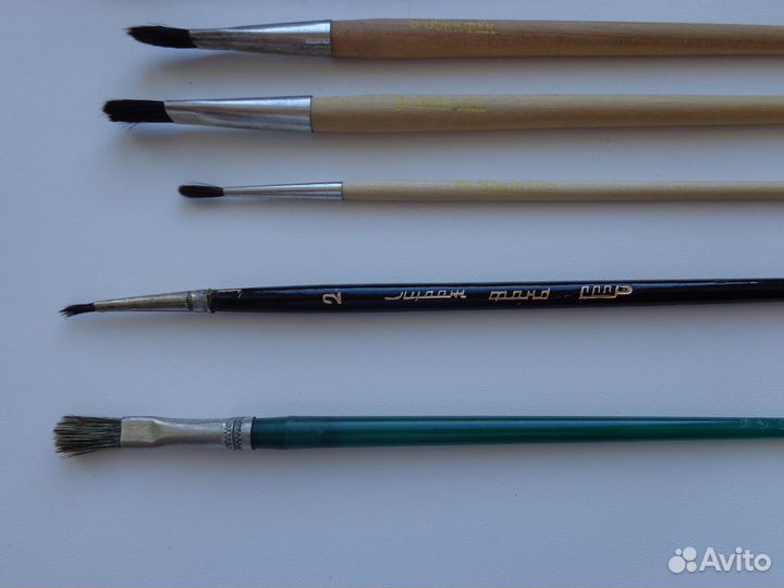 Кисти художественные б/у набор