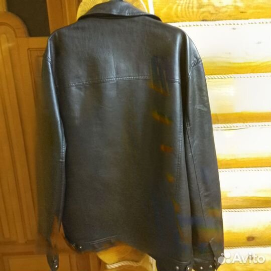 Кожаная куртка мужская 54 56