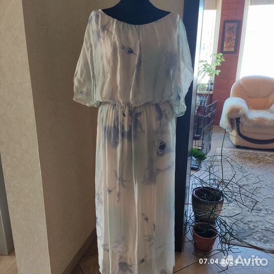 Платье шелковое. Бронь