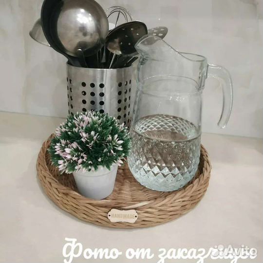 Плетеный поднос