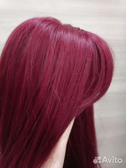 Парик бордо каре