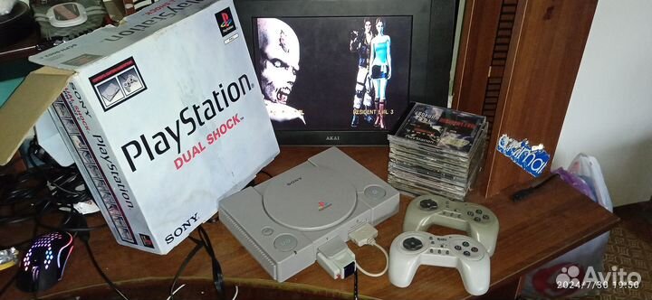 Sony PlayStation 1 fat 9002 +10 топ игр